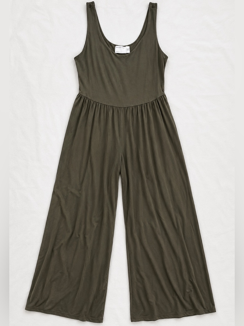ASOS Design Olive Green Wide Leg‎ Sleeveless Jumpsuit Size US 10
